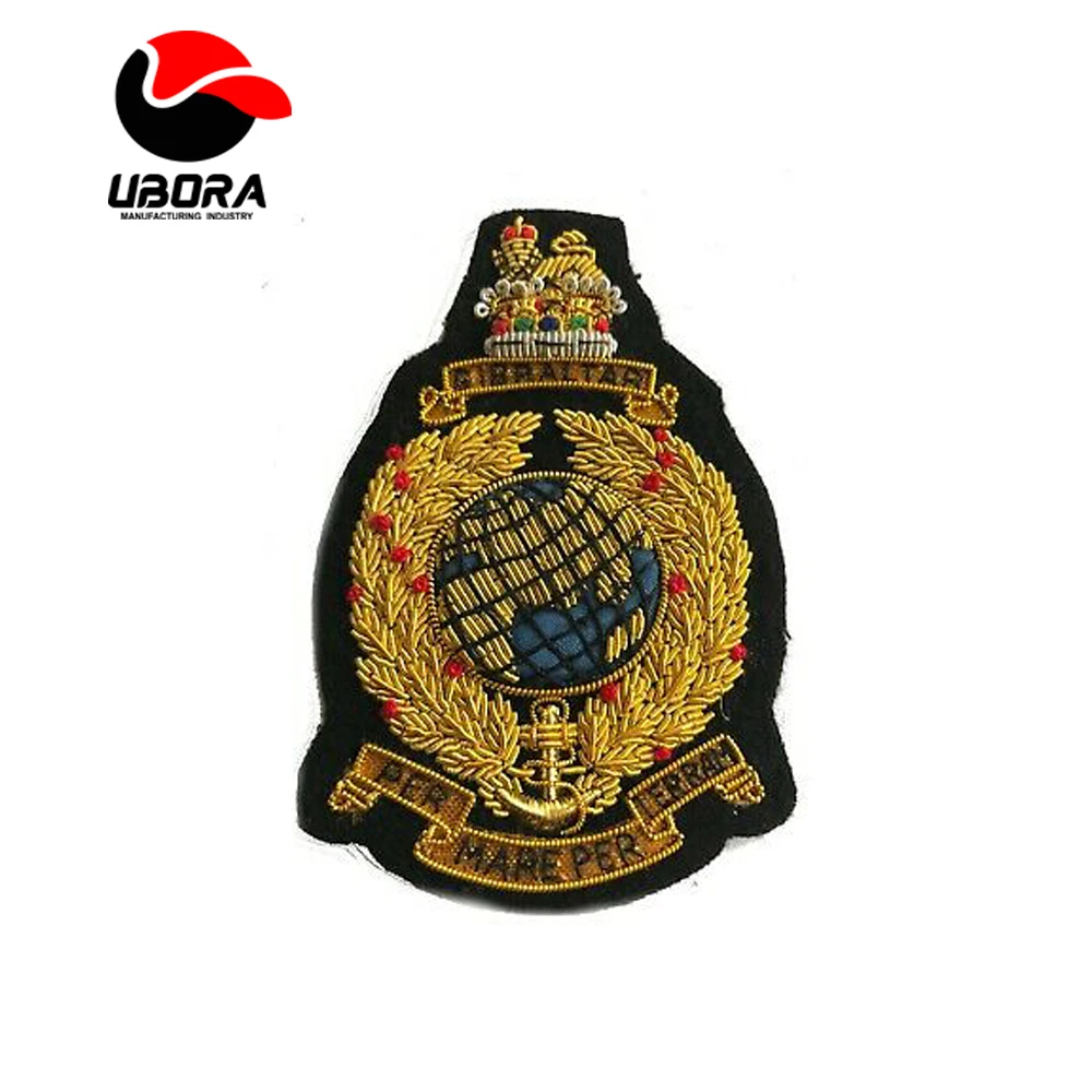 Royal Marines Regimental Blazer Badge Wire Bullion Badge