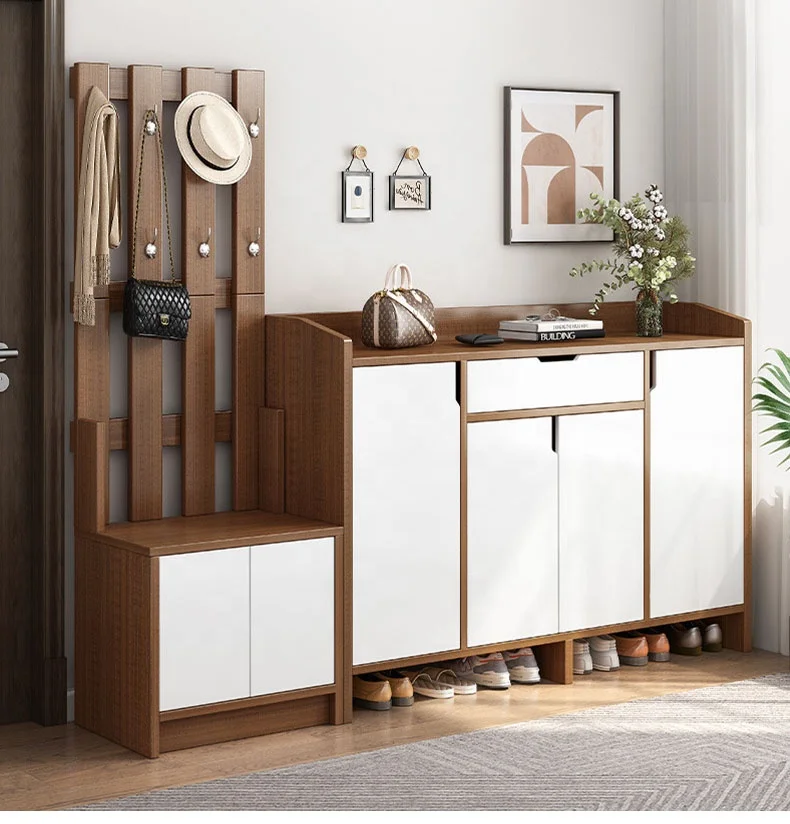 VIC Shoe cabinet hanger one floor household entrance door against the wall clothes cabinet porch Cabinet partition