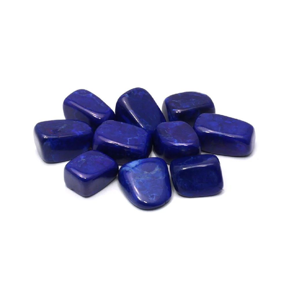 Lapis Howlite Tumble Stones Connect with Angels for Divine Guidance Natural Crystal Healing Tumbled Stone