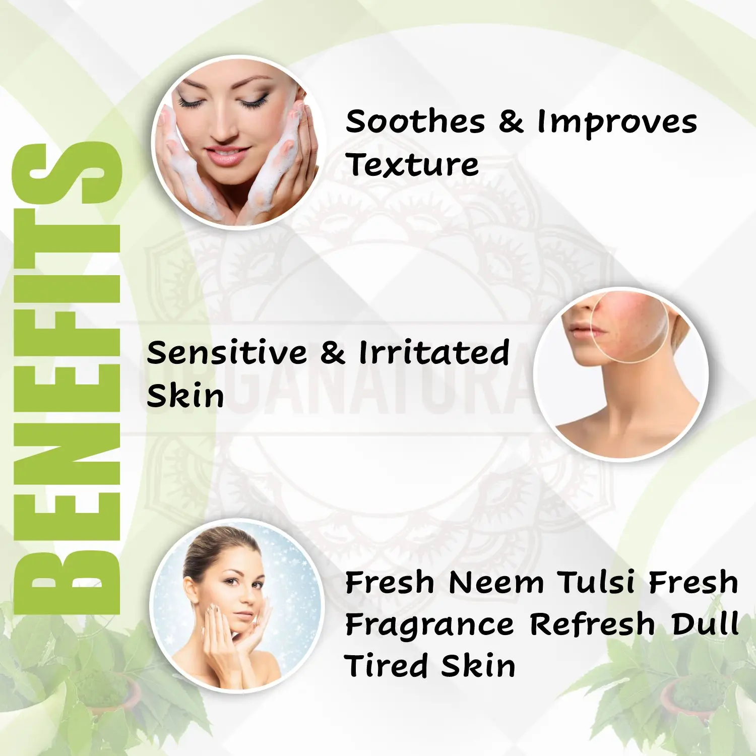 Neem & Tulsi Handmade Ayurvedic Bath Soap Moisturizing Suitable for All Skin type - 125g