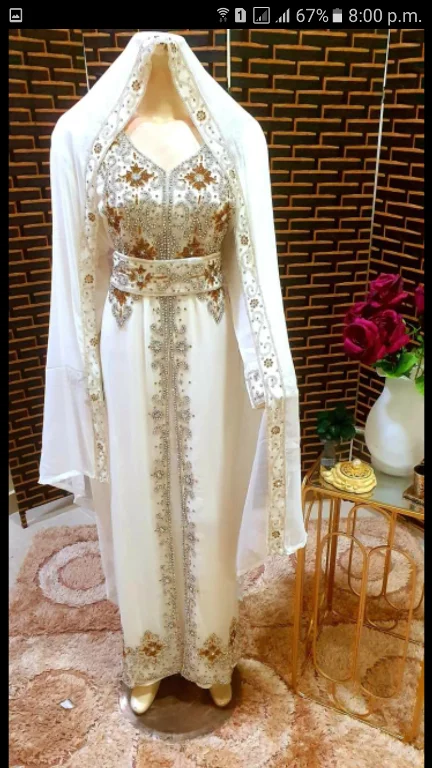 Coral Dubai Style Kaftan Caftan Farasha Jalabiya Abaya Moroccan Style Beautiful Islamic Clothing Trending Muslim Kaftan