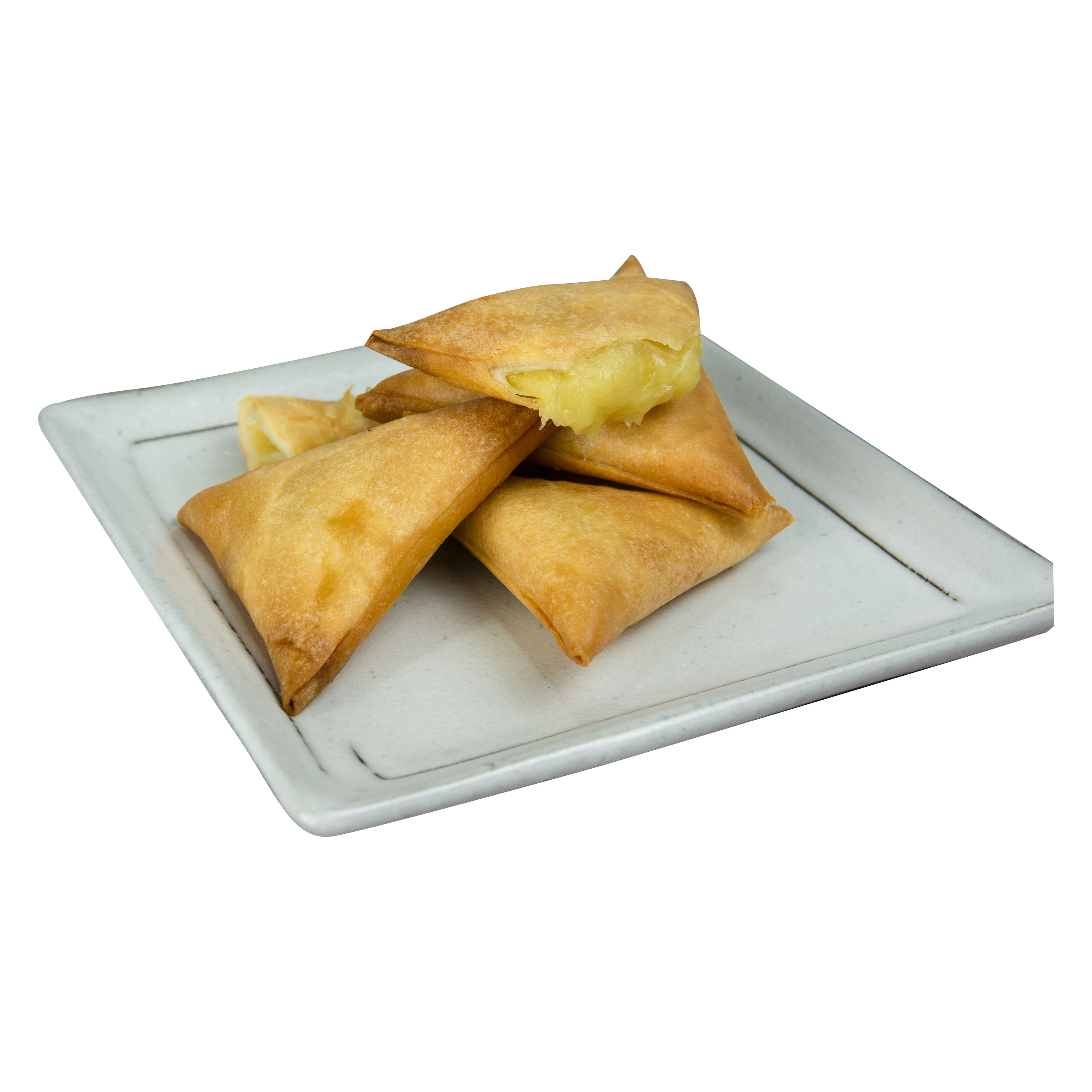 Baked Pastry Malaysia Durian Dessert Frozen Fried Durian Samosa with Premium Durian Pulp