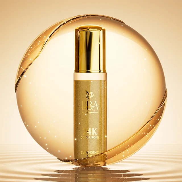 BBA 24K Gold & Roses очищающее масло для лица использование косметики