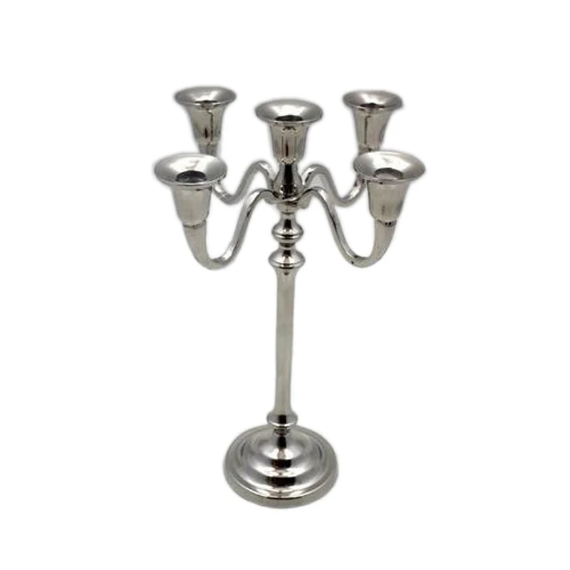 Hot Selling Metal Candelabra Candle Holder Tall Candlestick Holders for Valentine Christmas Home Party Dinning Candle Stand Gold