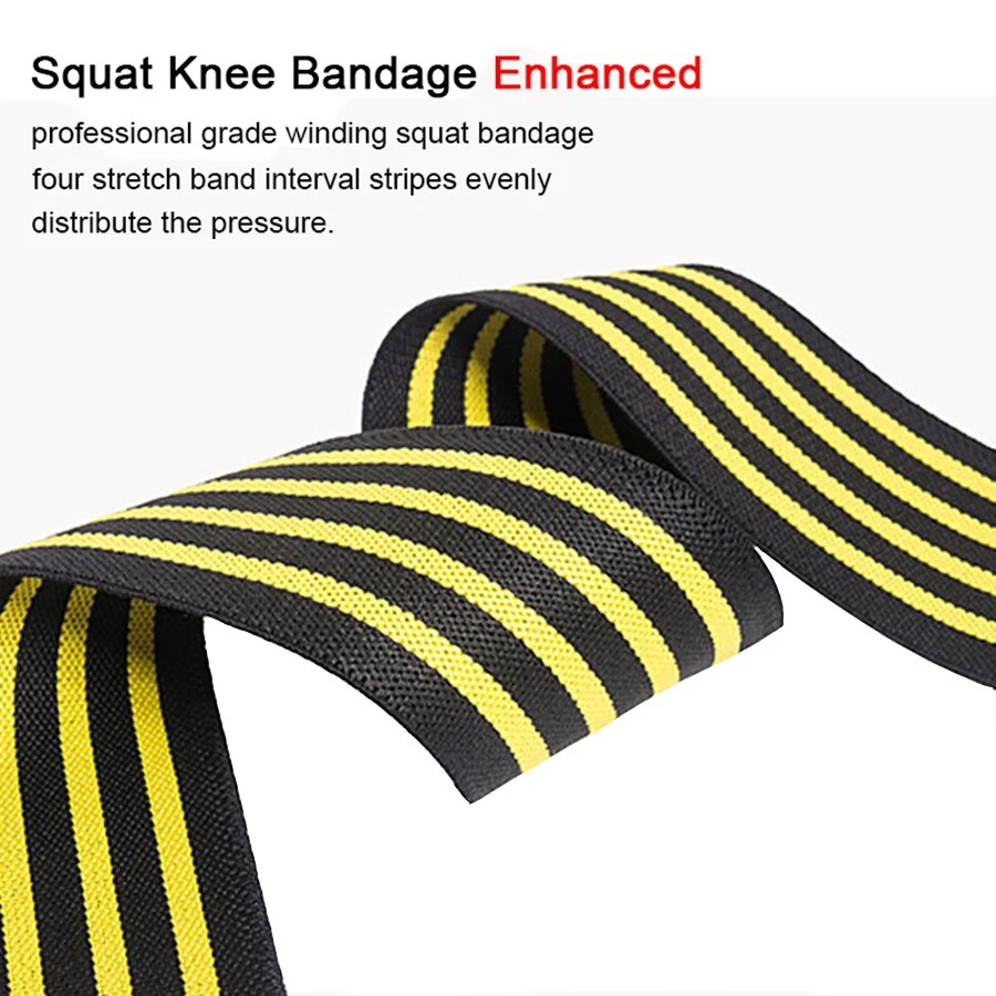 Gym Exercise Weight Lifting Sports Knee Wraps Knee Wrap for Leg Support for Fitness Training and Athletics