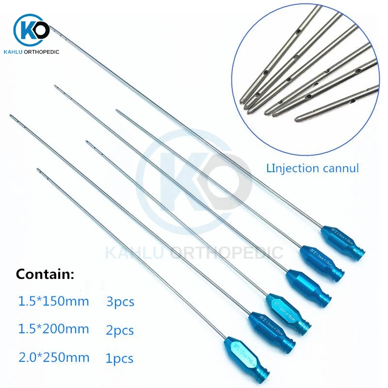 Liposuction Cannulas Water Injector Infiltration Cannulas Set Fat Aspiration Needles Liposuction Tools By KAHLU ORTHOPEDIC