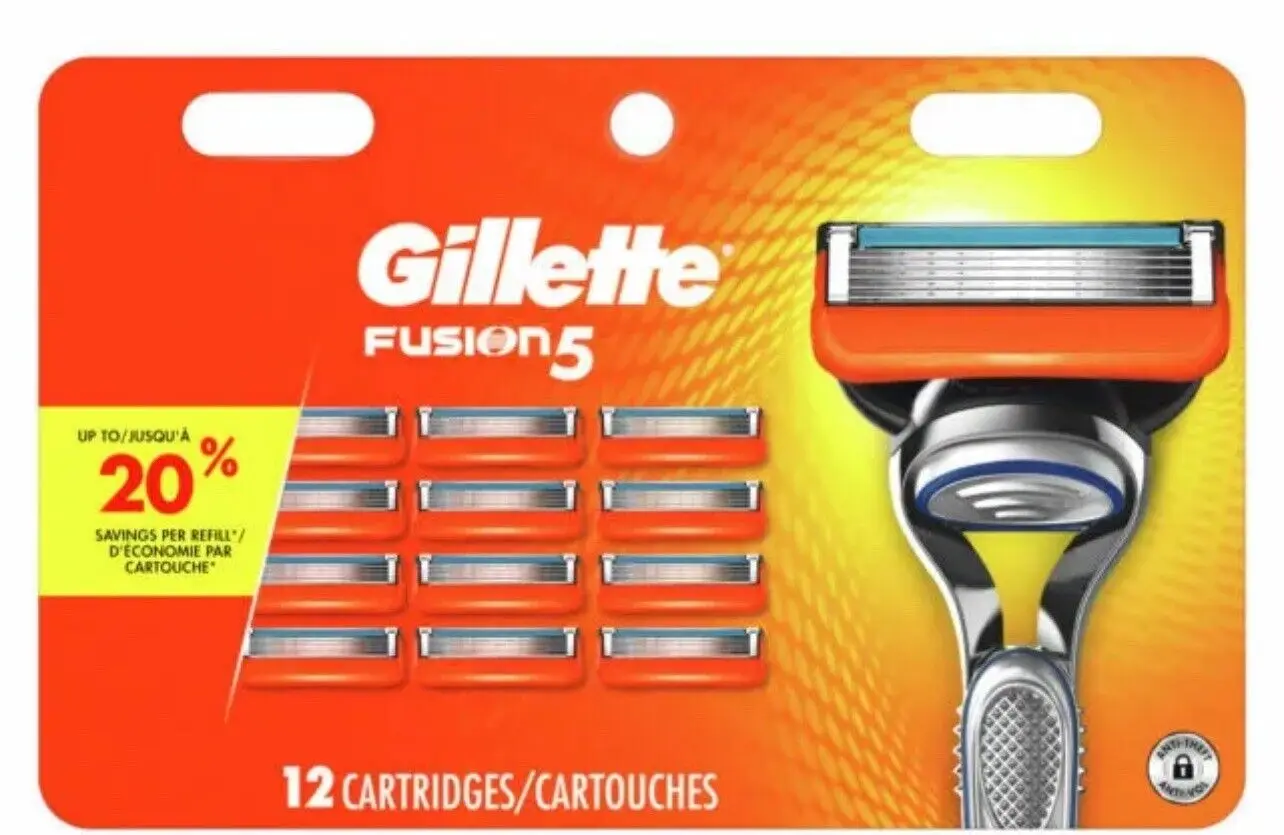 Оригинальное лезвие для Мужской бритвы Gillete Fusion5 (5 лезвий) плавное скольжение 10 штук оптовая цена