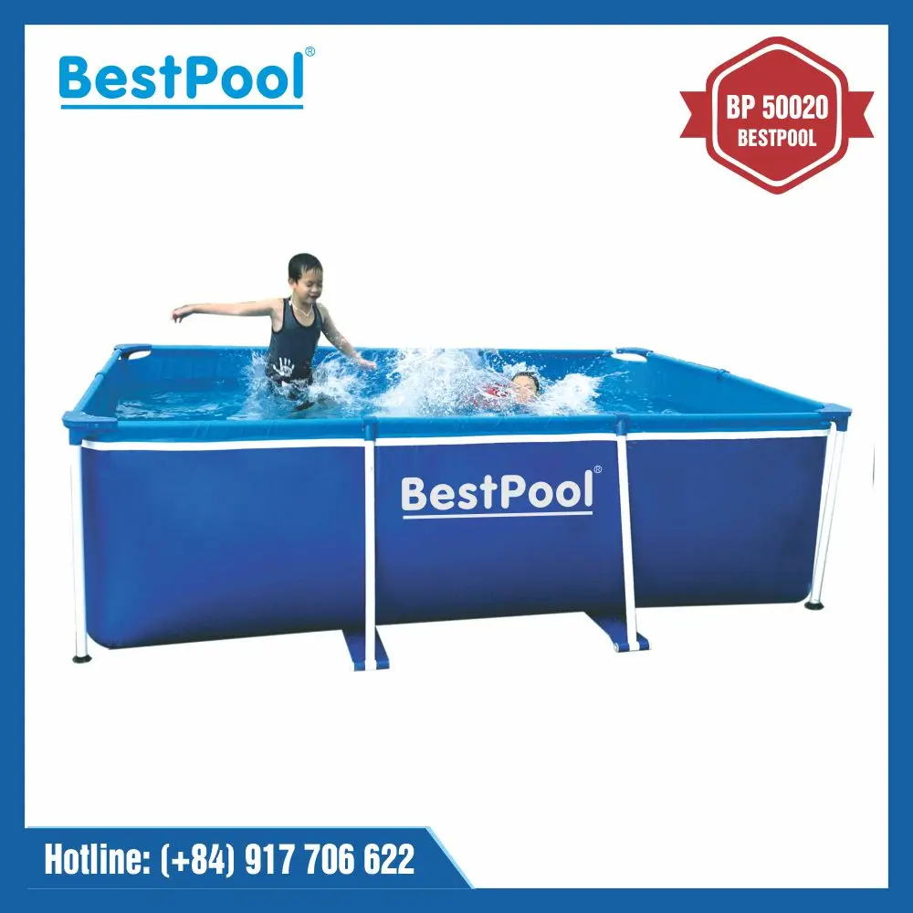 Metal Frame Structure BESTPOOL Large Outdoor Rectangle Mini Swimming Pool BP50020 For Various Occasions