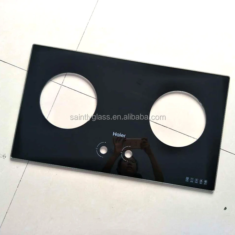 Customized 6mm and 8mm Safety Toughened glass for cooktop glass