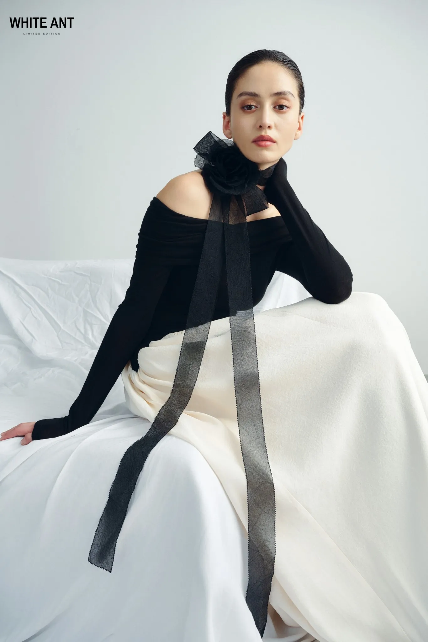 Good Fabric 70% Tencel 30% Wool WHITE ANT Manufacturers & Design Clothes Women Elegant Long Dresses Women Sexy DEMPSEY DRESS