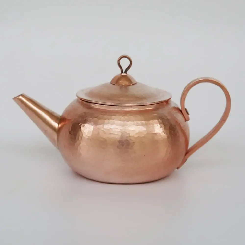 Copper Kettle For Water Storage Kettle Bronze Color Handmade Teapot High Quality Copper Tea Pot Kettle With Brass Handle
