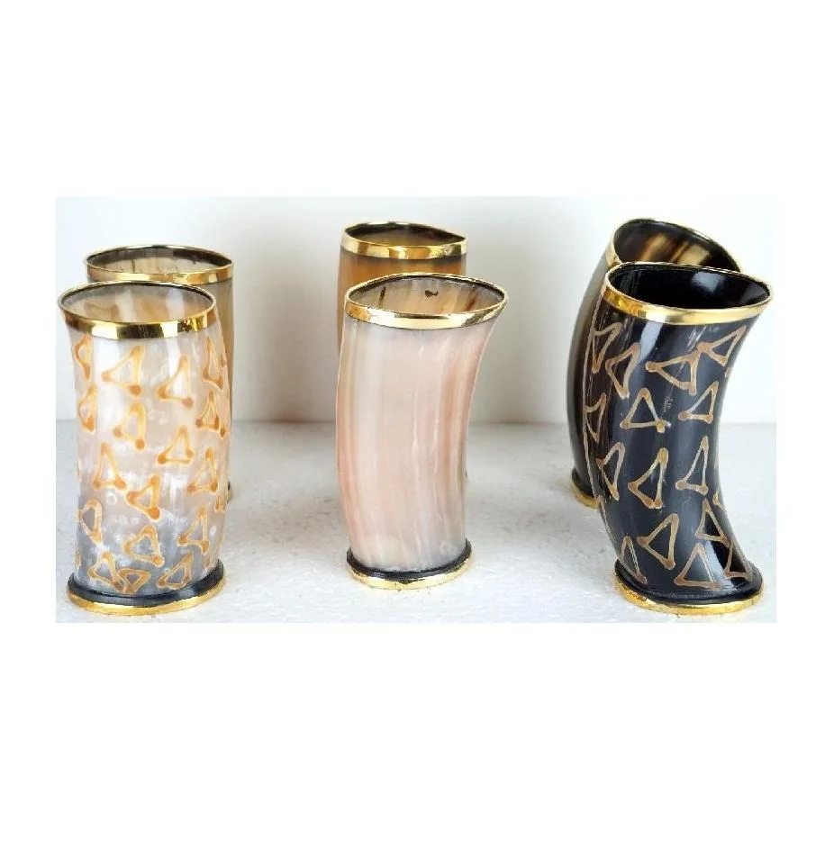 Antique design drinking Ox/buffalo horn glass Viking drinking best quality Kitchen Accessories At lowest cost
