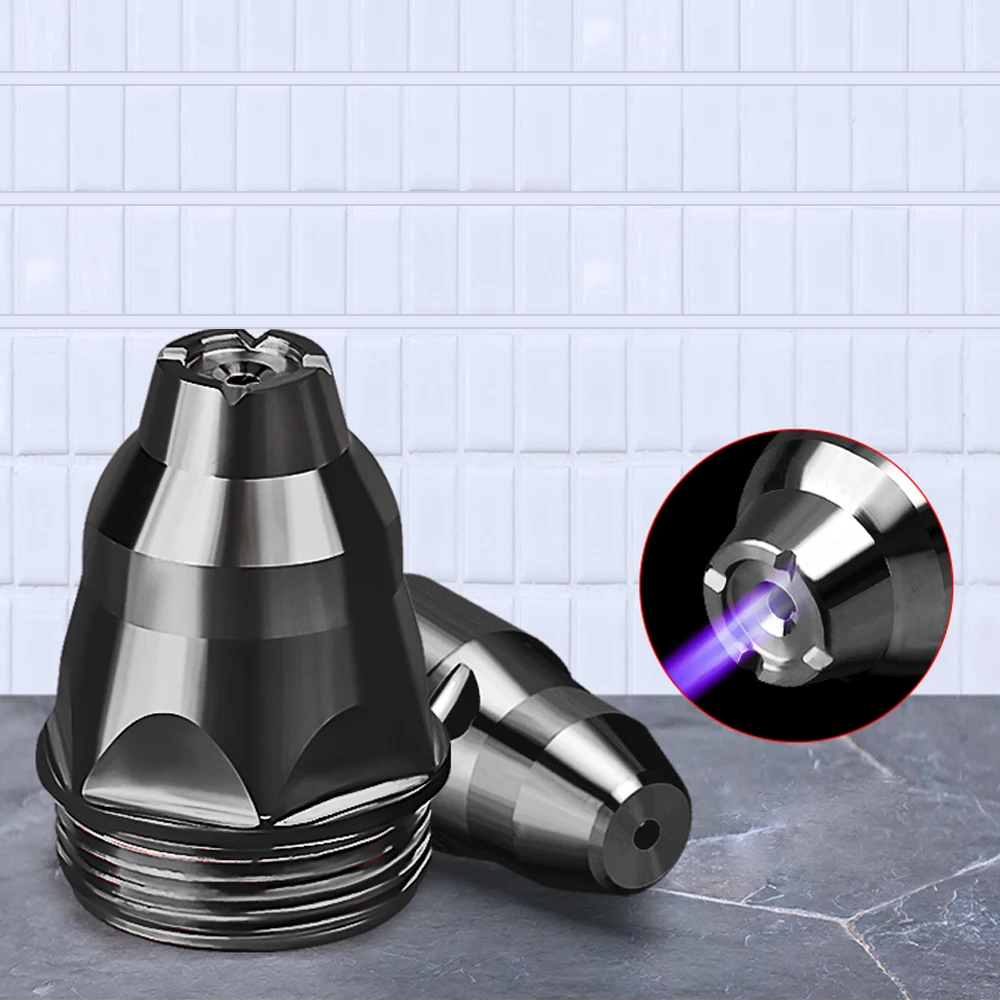 Copper black thick nozzle 1.3/1.5/1.6 electrodeless P80 electrode nozzle plasma cutting machine accessories