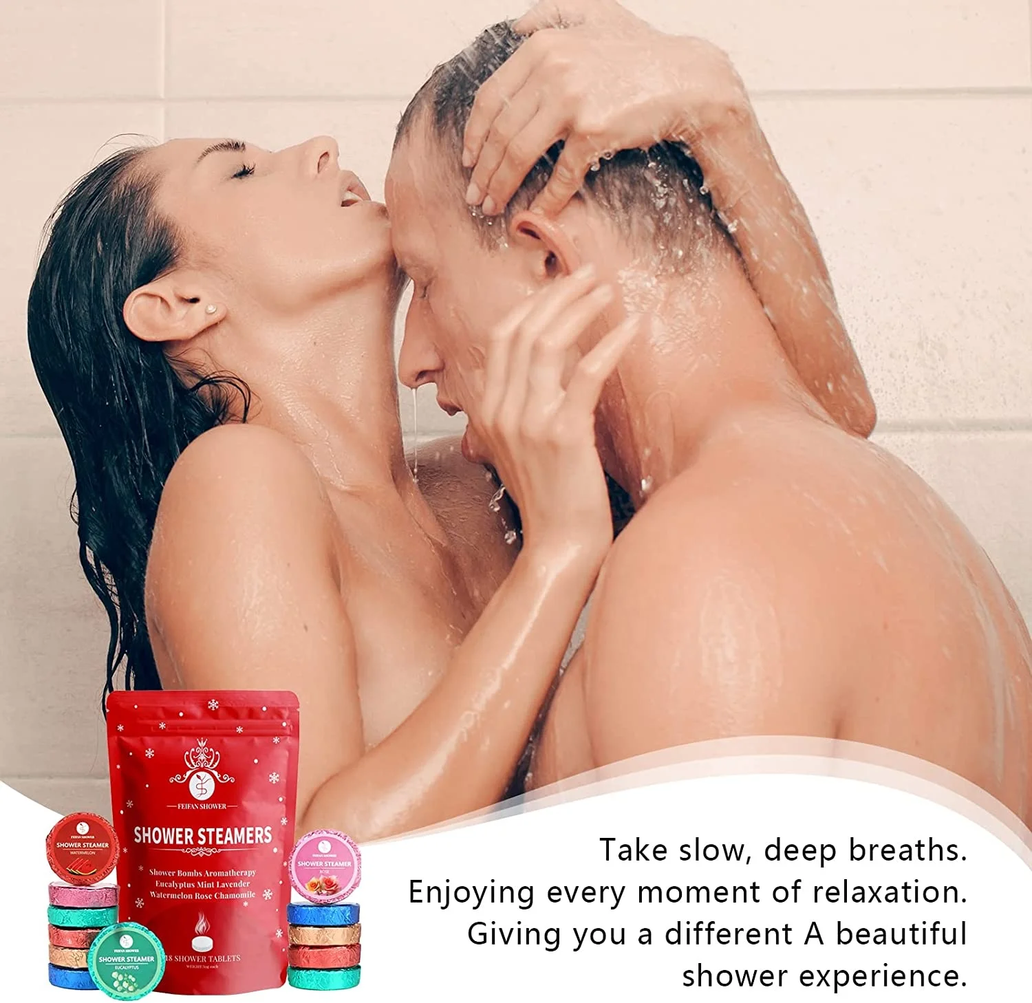 Muran OEM Wholesale Natural private label essential oil Shower Bomb Set Scented Shower Tablet Aromatherapy Shower Steamer