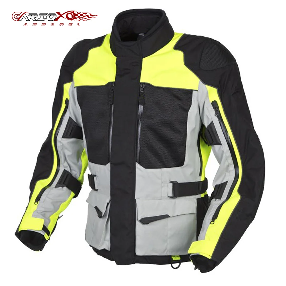 Motorcycle Jacket Included Shoulder Elbow Spine Protectors Sports Bike Gear for Serious Riders in All Weather Conditions