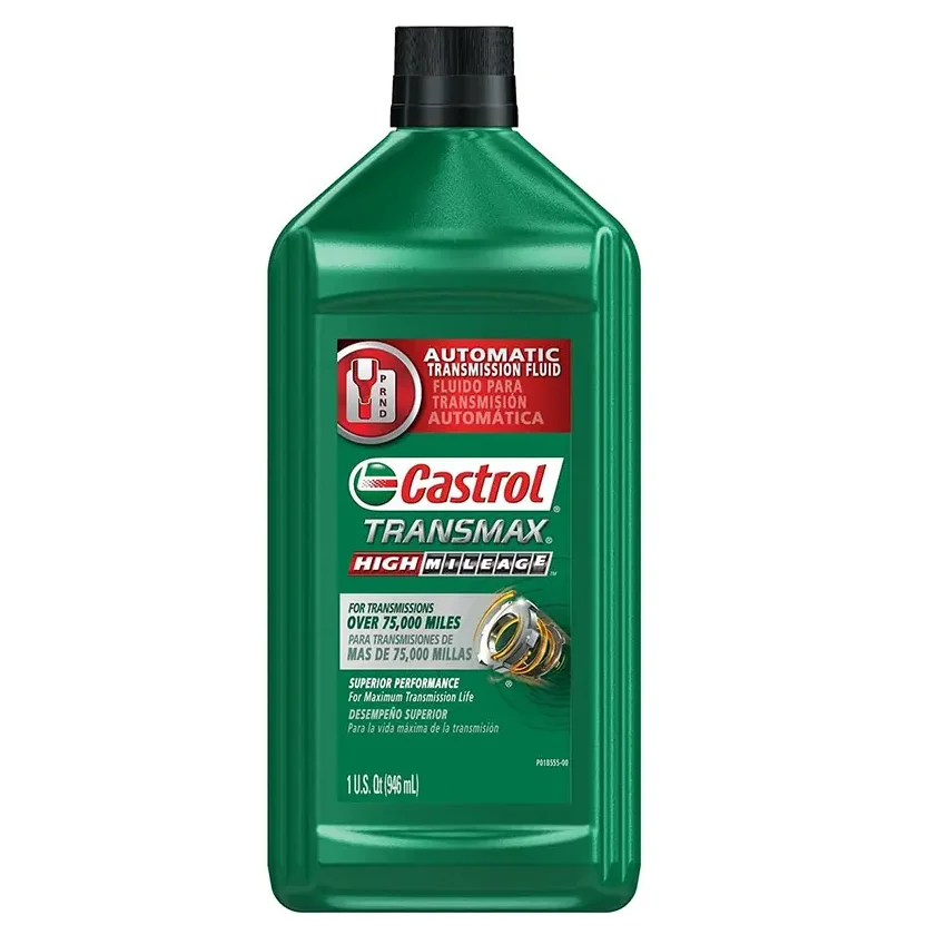 Castrol Transmax High Mileage 1 Quart Automatic Transmission Fluid for Car Gearbox & Transmission Oil Use