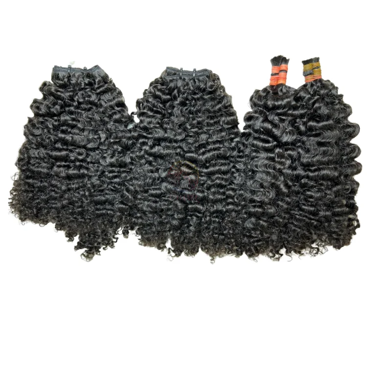 Unprocessed Human Hair Raw Vietnamese Hair Super Drawn Burmese Raw Hair Curly