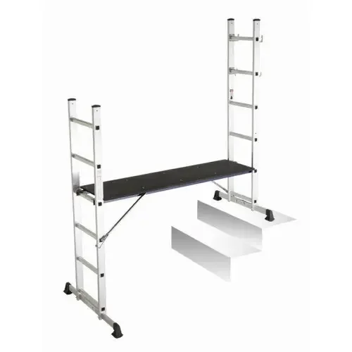 Aluminum alloy multifunctional ladder simple scaffolding mobile workbench ladder rack
