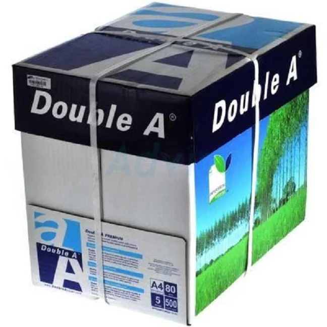 Double A Copy Paper A4 80 gsm, 75 gsm, 70 gsm 500 sheets Thailand manufacturer