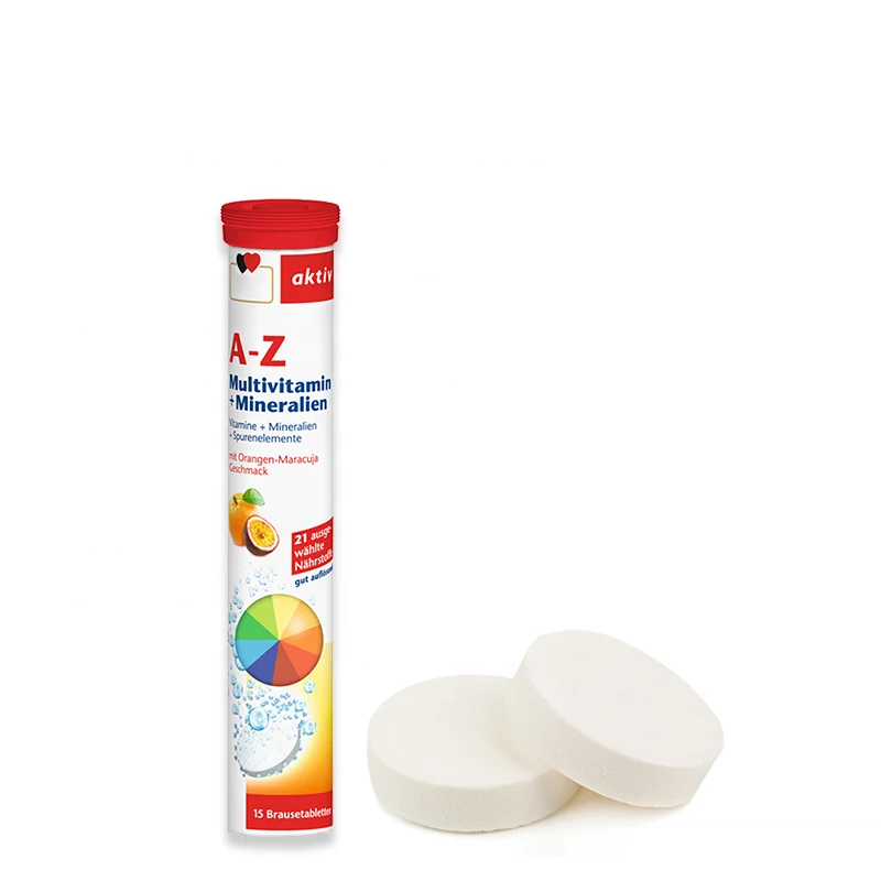 OEM/ODM Vegan Orange Flavor Energy Booster Vitamin B12 Effervescent Tablet