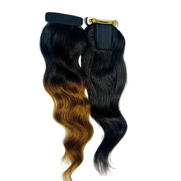 Ponytail Extensions Human Hair Virgin Remy Single/Double Drawn Hair Raw Cuticle Aligned Hair 100% Wholesale Rates 28 Inches