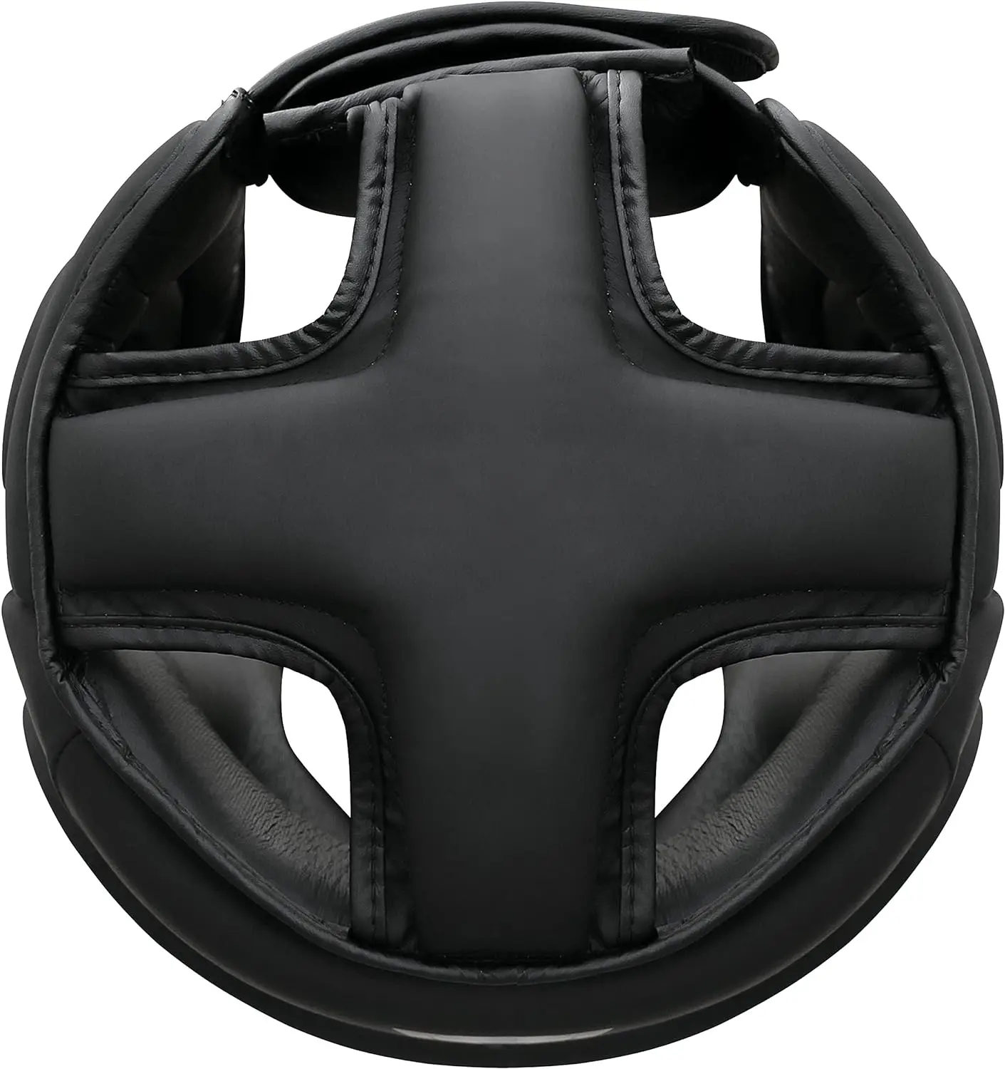 Leather Head Guard Helmet MMA Boxing Face Protector Headgear Training