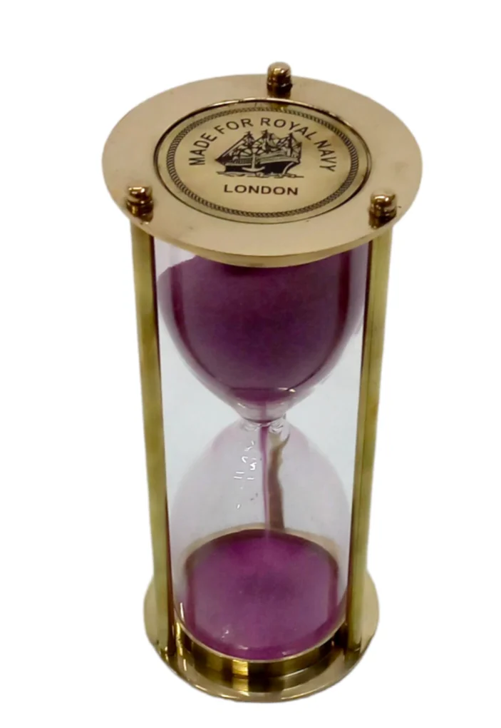 Trending Pink Sand Glass Clock Travelling Camping Hiking Custom 10 mins 25 mins Hourglass With Compass On Top hot Selling