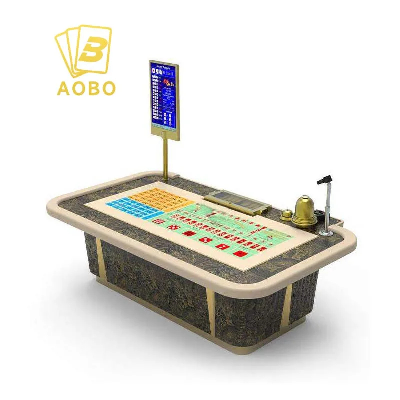 New Design Luxury Sic Bo Table with Light Box System Custom Gambling Tables Poker Table For Entertainment