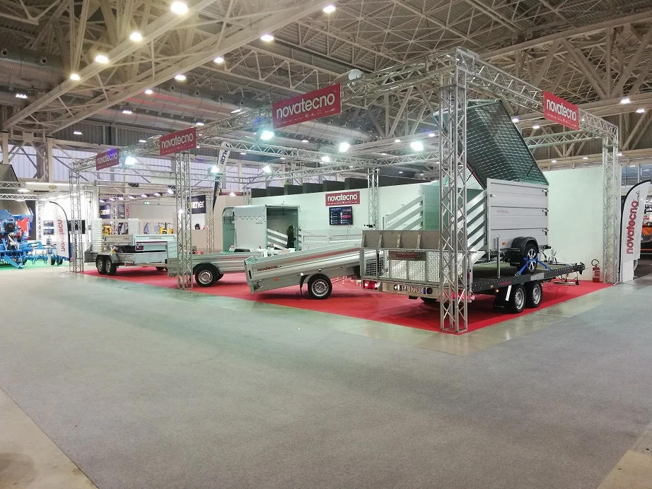 Italian quality trailer 185 MTE 3000 R CF braked for work hobby robust versatile and compact