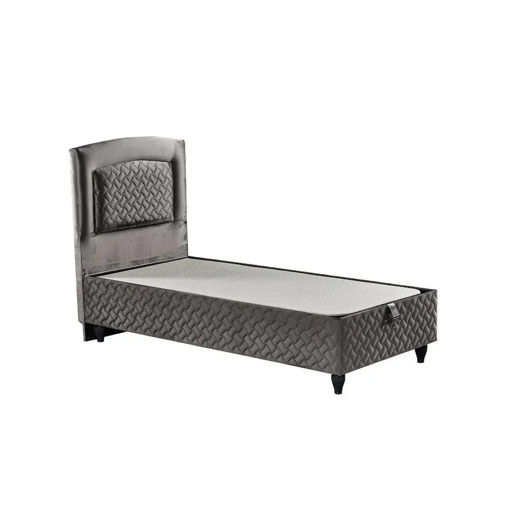 İnci 90X190 Single Bed, Base, Headboard Set EY2011