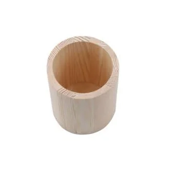 Wooden pen holder office retro stationery pen holder wooden pen holder