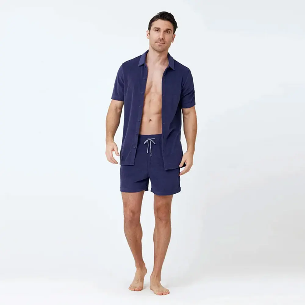 Custom Logo Summer Sportswear 2 Pieces Suits Polo T Shirt Short Tracksuits Men Running Custom Men Shorts Set