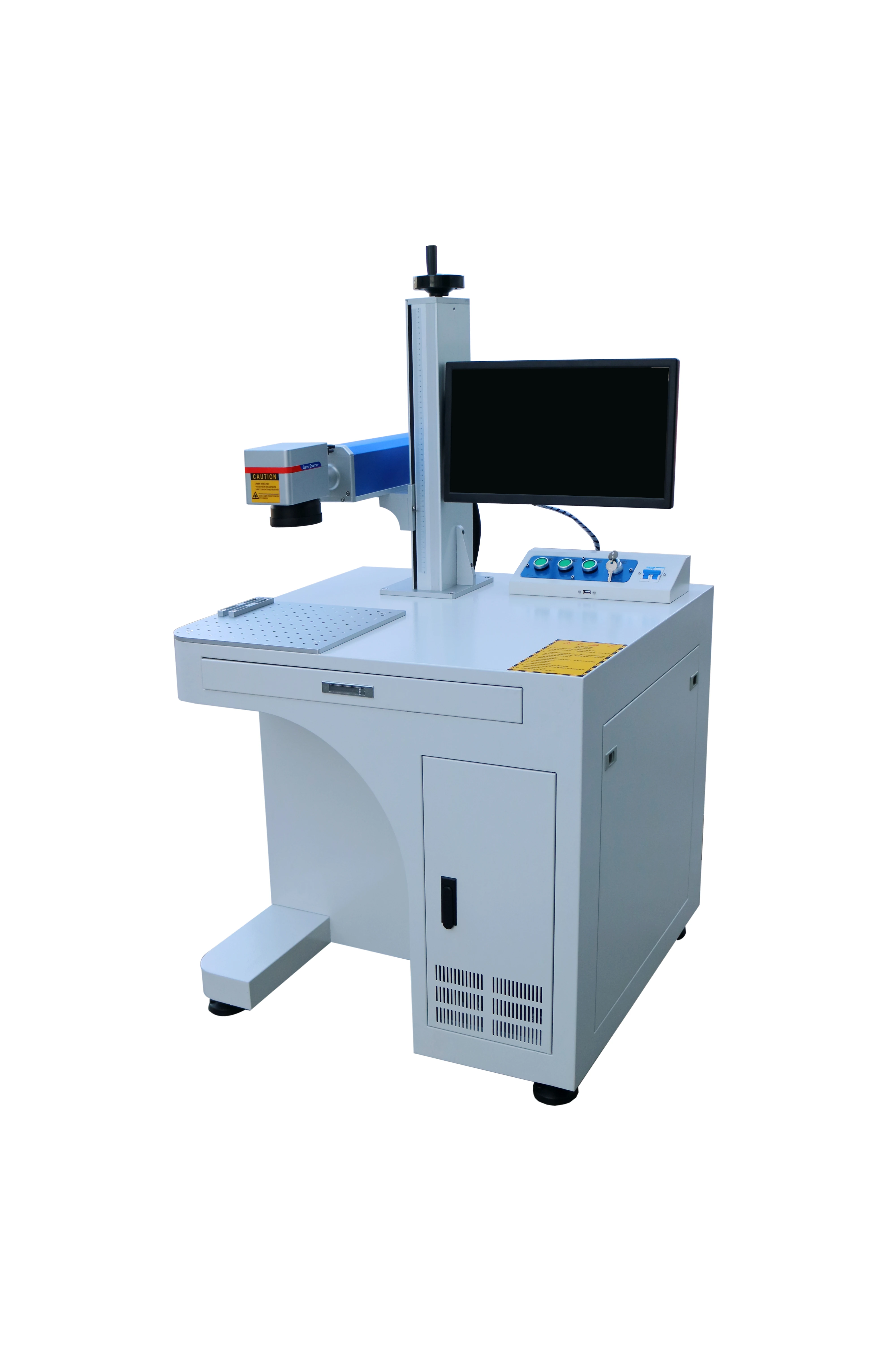 5W 10W 15W water cooling Desktop UV laser engraving machine with desk and computer