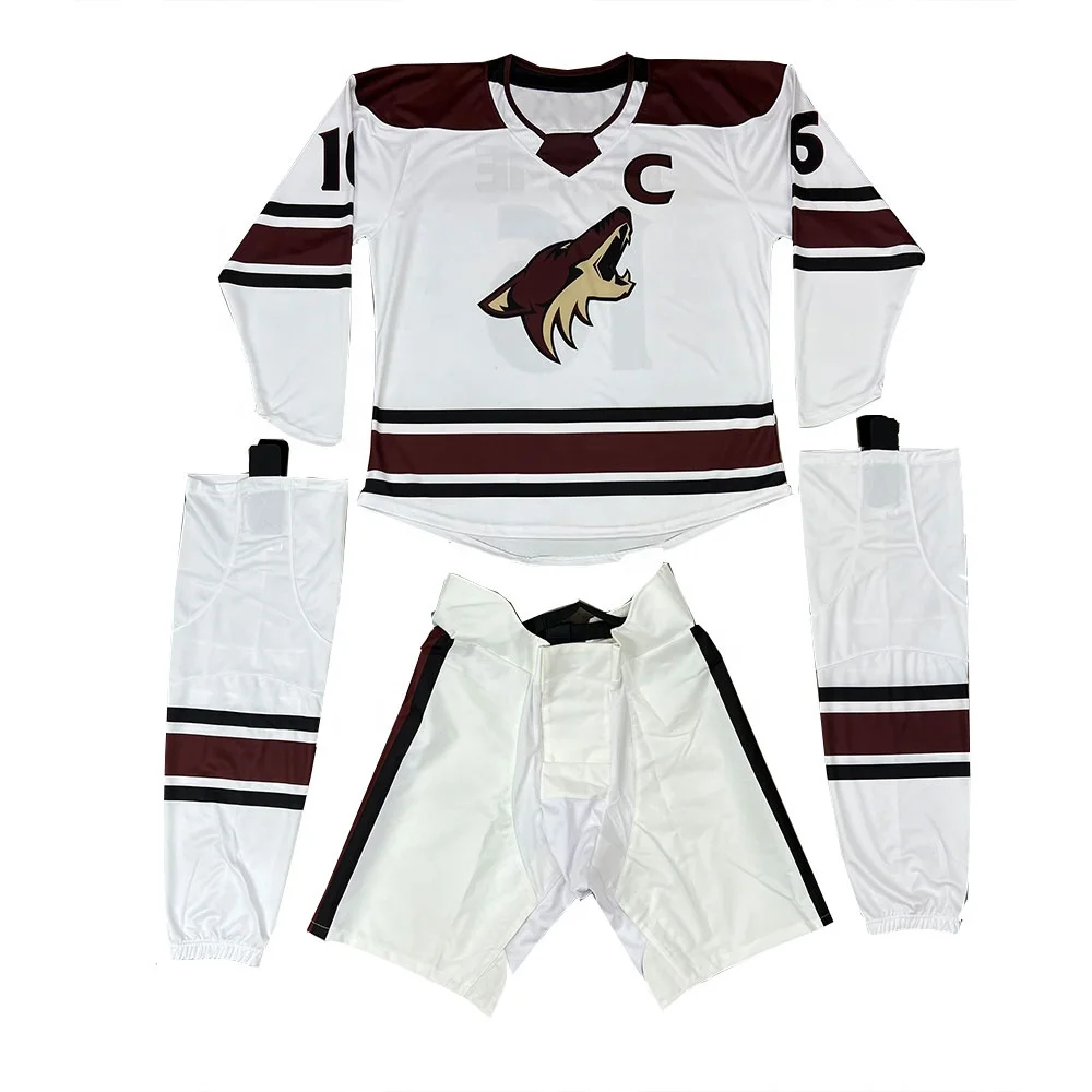 Ice Hockey Uniform Jerseys Shells Socks with your own Design and logos