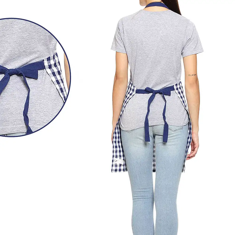 2024 Top Quality Custom Made Wholesale Polyester Aprons / Wholesale Comfortable To Wear All Sizes Kitchen Aprons