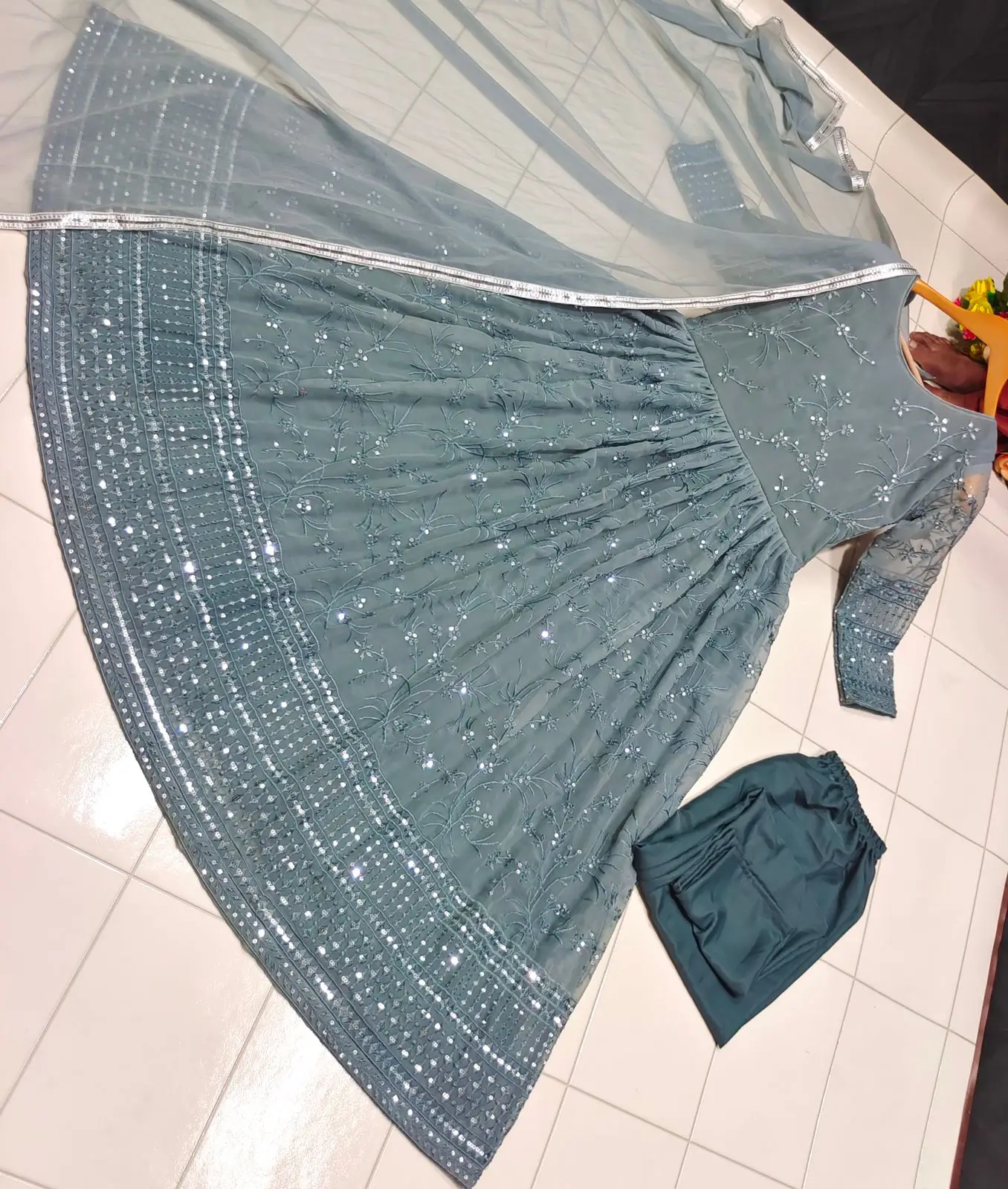 Best Quality Gown Style Indian Dress Heavy  Anarkali Salwar Kameez Long Anarkali Wedding Salwar Suits At Wholesale Price