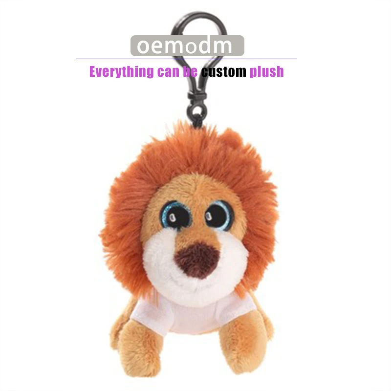 OEM Cartoon Soft Plushie Cute Plush Keychain Animal for Delightful Mascot Pendant 1pc/pp Bag Plush Toy