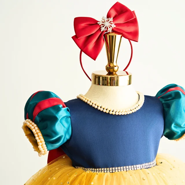 2 Top-Notch Large Size Snow White Cartoon Costume Beaded Princess Dress for Baby Girls for Party OEM ODM from Vietnam