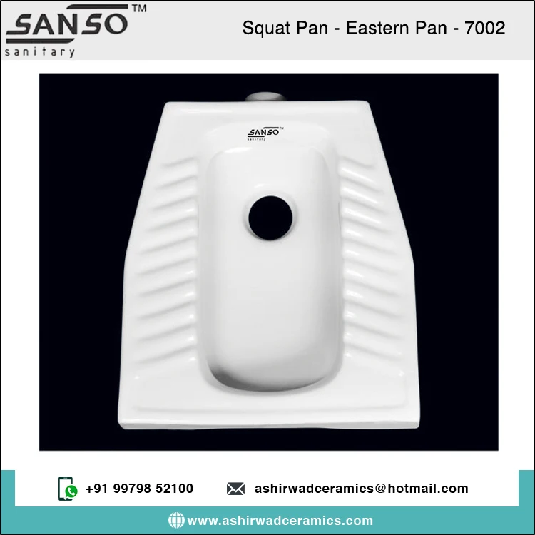 Best Market Price Superior Quality 100% Ceramic Material White Color Indian Squat Pan Toilet for Genuine Wholesale Purchasers