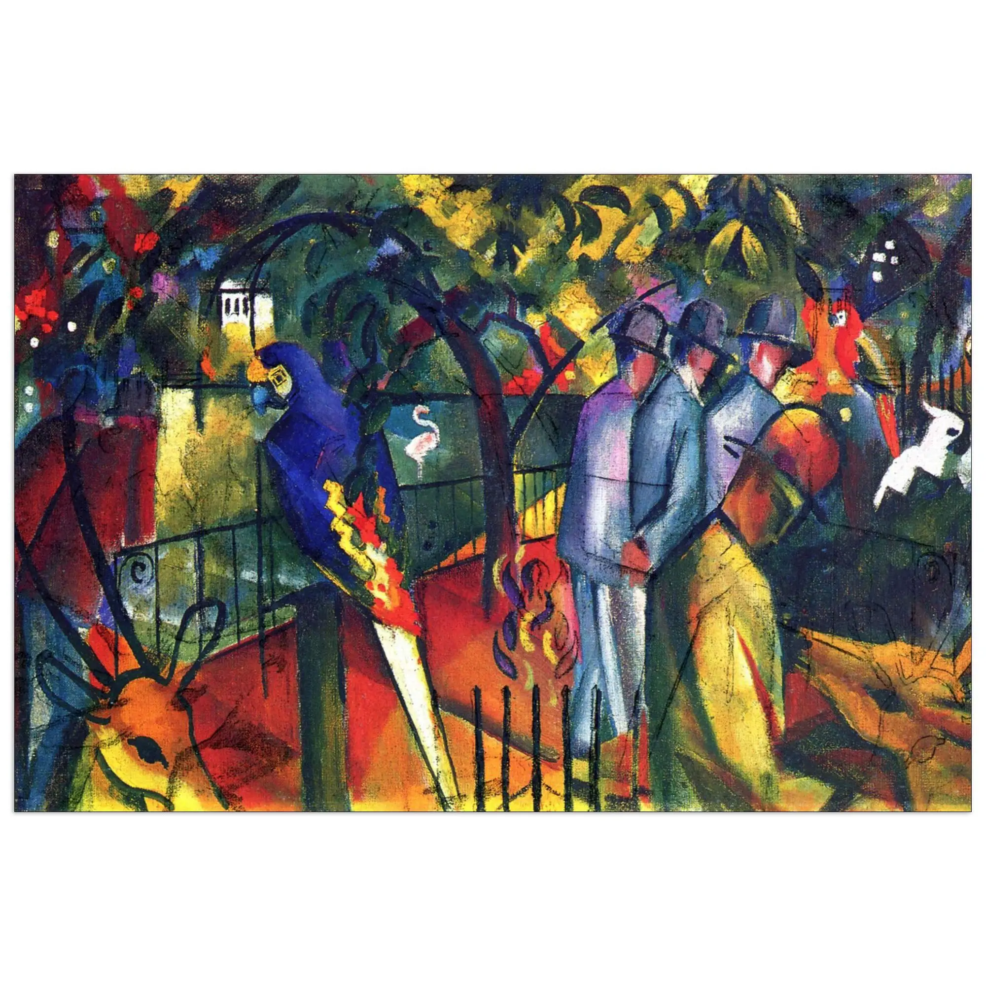 Museum Macke August decorative panel, ready to hang.