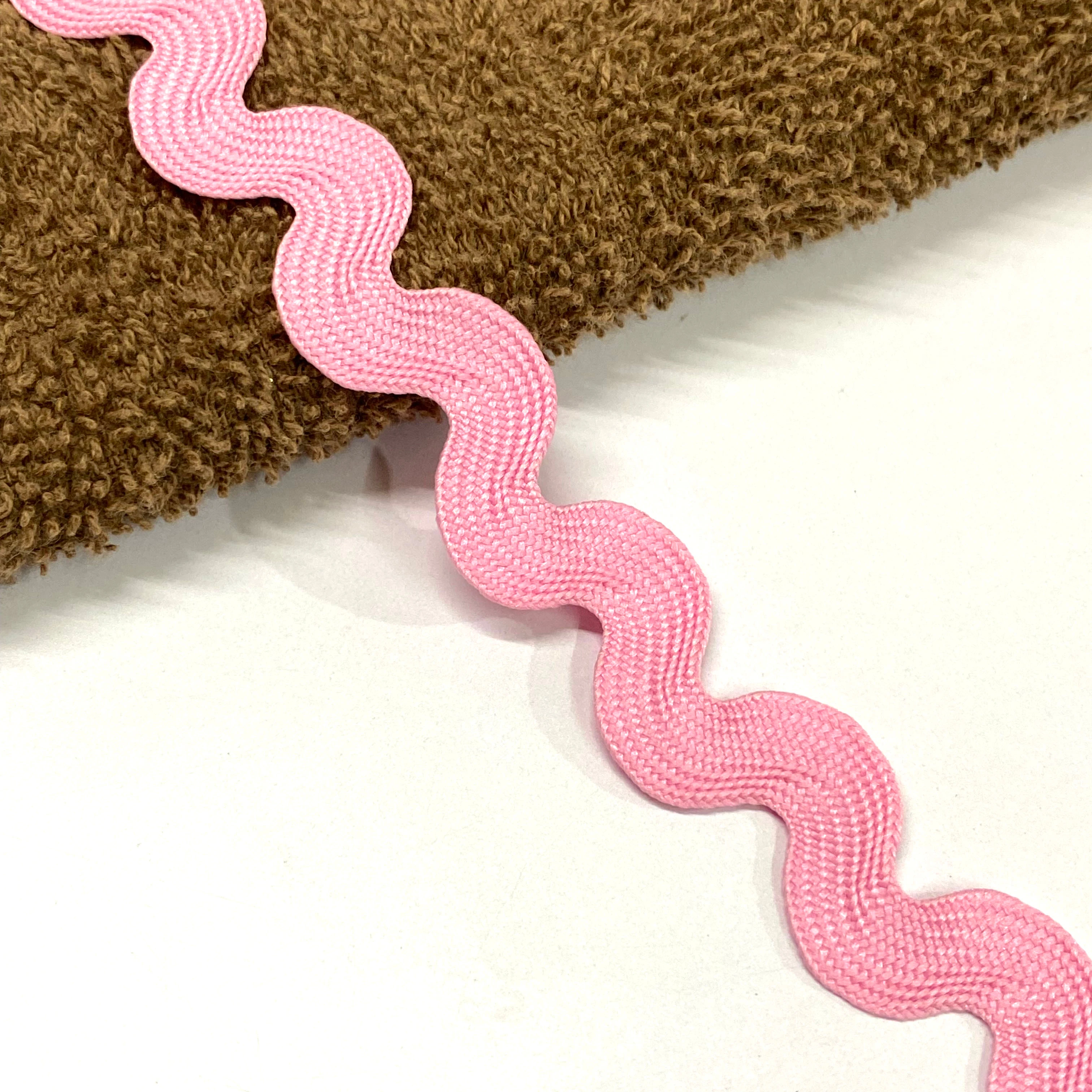 Polyester Light Pink Baby Pink Ric Rec Lace Trim Rik Rek Ribbon Cinta Zig Zeg For Gift Box Decorations  Deals In Wholesale
