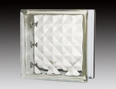 New Transparent Decorative Popular 190*190*80mm Glass Block Crystal Glass Bricks Hollow Glass Blocks