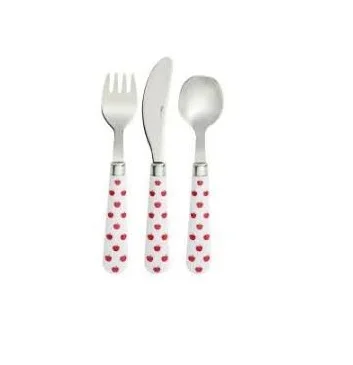 Reusable Flatware Set Spoon And Fork Red Wooden Handle Elegant stainless steel Bulk Manufacturer Stainless Steel Gold Cutlery