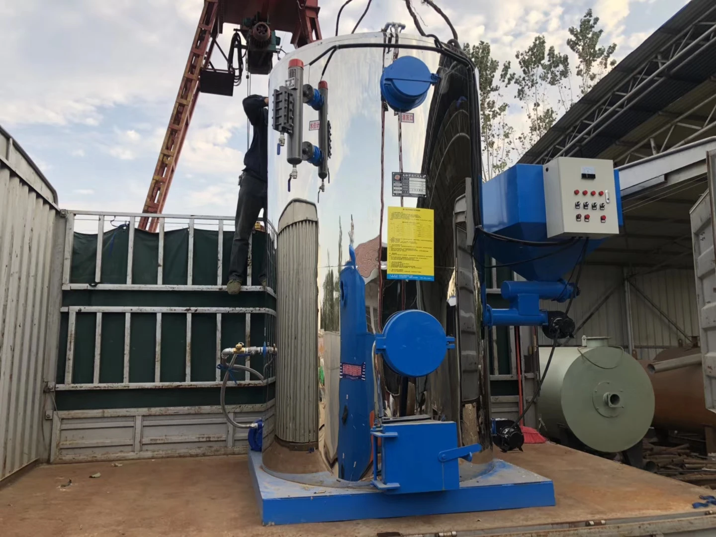 Industrial Automatic Lpg Nature Gas Fired Steam Boiler For Food And Beverage