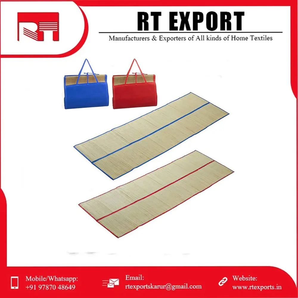Outdoor Extra Large Cotton Straw Beach Mat Natural Material Foldable Straw Beach Mat Lightweight Straw Beach Mat
