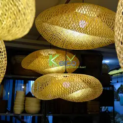 Rattan Lampshade Living Room Ceiling Lamp Light