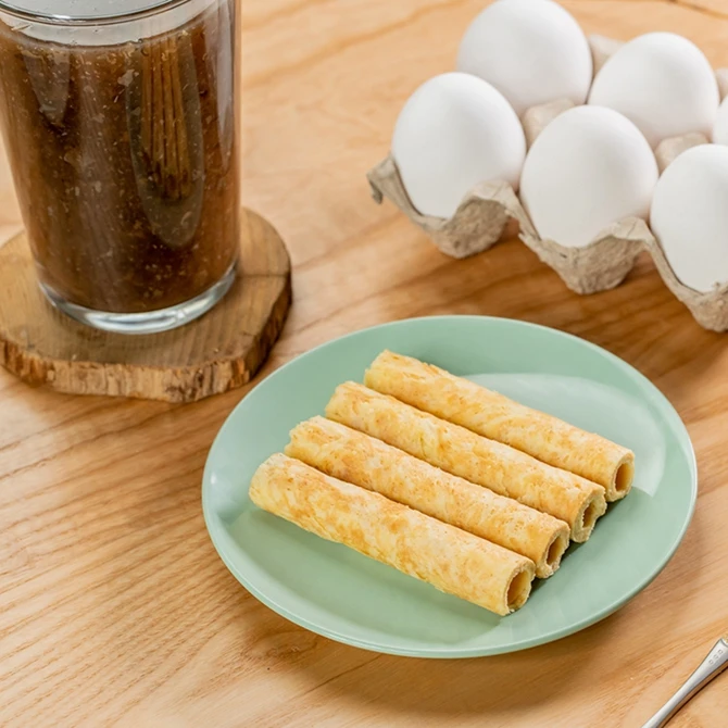 Delicious Custom Crispy Dessert Biscuit New Listing Wholesale Egg Roll Biscuit