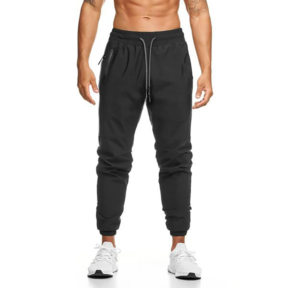 Jogger Men Fitness Cotton Tech Pants Wholesale Drawstring Plus Size Sports Custom Pockets Breathable Mens Pants and Trousers