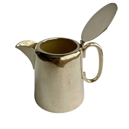 Best Selling Small Stainless Steel Bell-Shaped Coffee Pitcher Sugar & Creamer Pot for Frothing Milk and Espresso Ounce Creamer