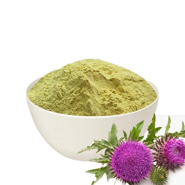 Organic Certified milk thistle extract Pure milk thistle extract powder 80% silybin and Silibinin milk thist